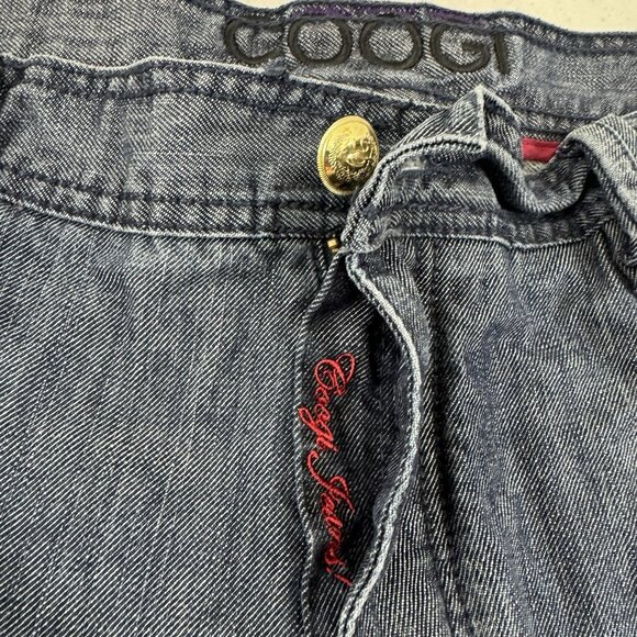 Coogi Jeans Mens 42x35 Blue Baggy Denim Embroidered Pockets Hip Hop Rap Y2K - Picture 10 of 16